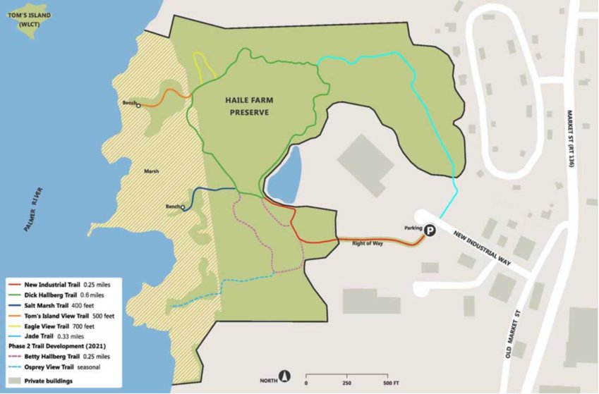 The Haile Farm Preserve consists of a large area of walking trails along the Palmer River, providing great opportunities for hiking and bird watching. It will be the location of the Warren land Conservation Trust&rsquo;s first day walk of 2022.