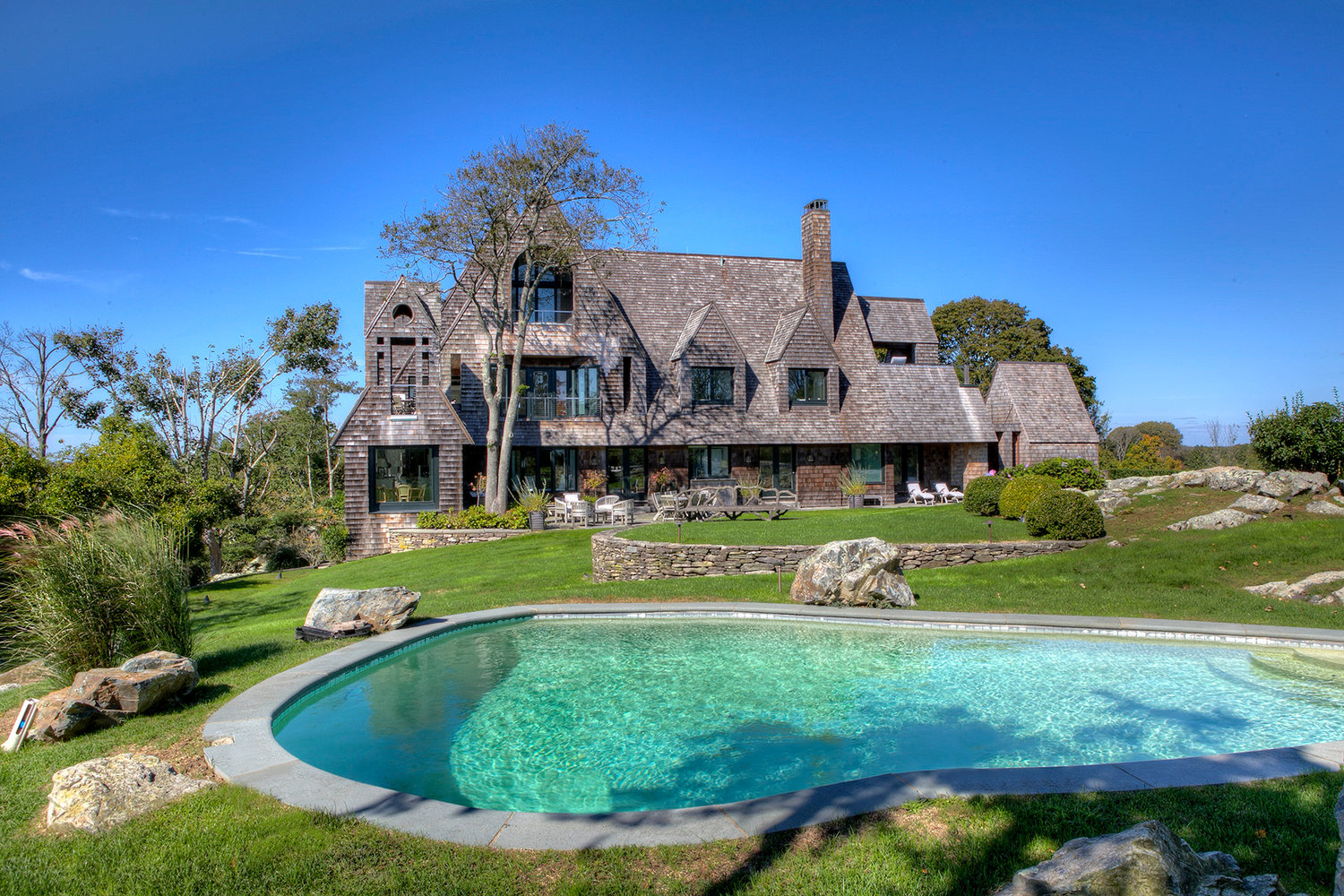 This Newport home, set on the highest point on the island with spectacular views in all directions, spent almost two years on the market before it sold this summer for $6.65 million. Agent Kate Greenman said buyers for a place like this are very smart and will know the right price for these exclusive properties.
