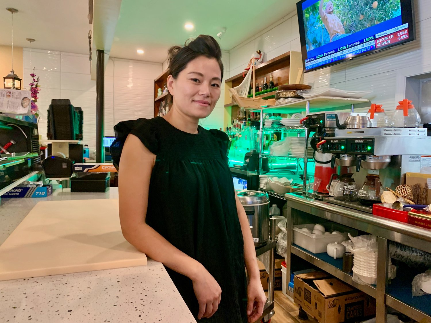 Mindy Zhang, owner of Mindy’s Restaurant and Sushi Bar, hopes to also offer breakfast at her place soon.