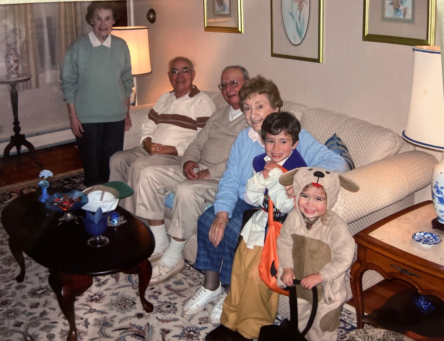 Pictured are (from left to right) Connie Masiello, Tony, Chet and his wife Rose Masiello, and Eli and Anja Kelley.