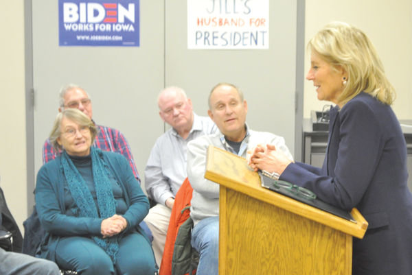 Former Second Lady Dr.Jill Biden made a campaign stop in Estherville Sunday afternoon on behalf of her husband Joe Biden, who is a Democrat presidential candidate.  Photo by   David Swartz