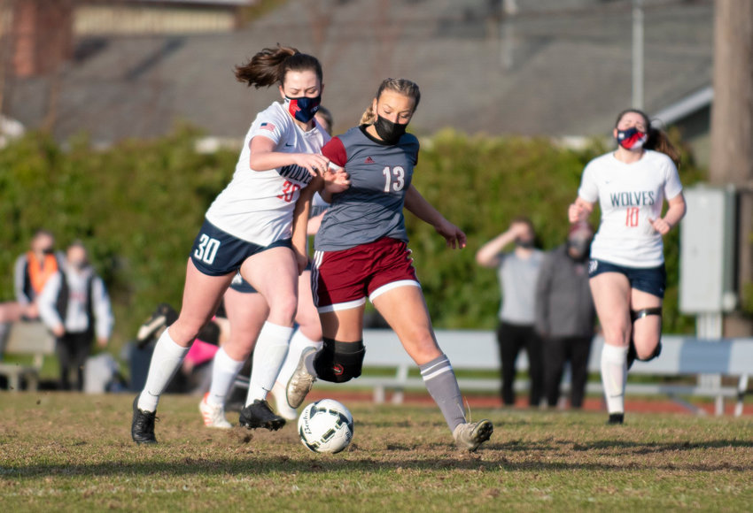 W.F. West sophomore Cameron Sheets (13) was named 2A Evergreen Conference first-team all-league midfielder on Monday.