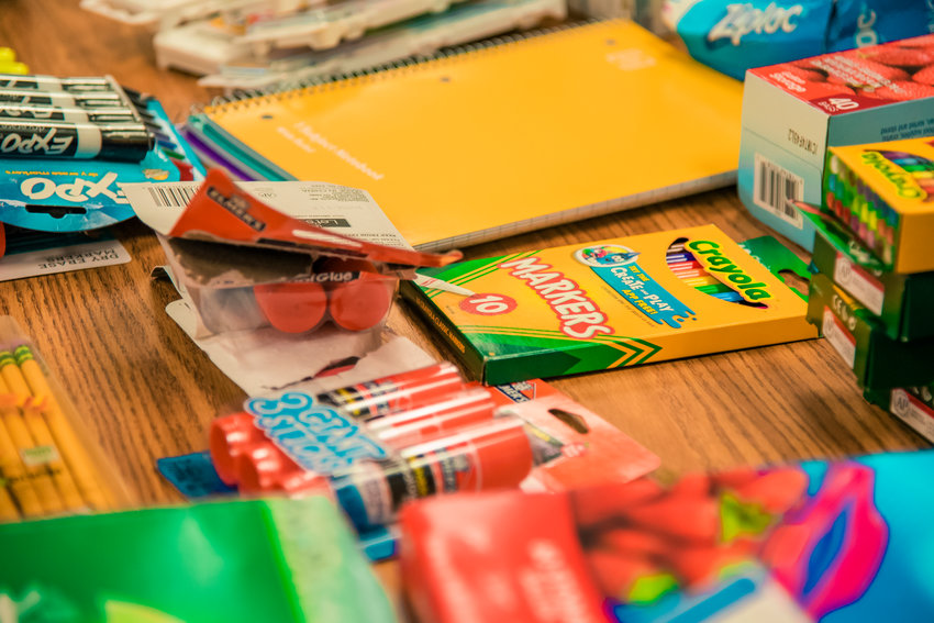 School supplies are out for use at Napavine Elementary Tin this Chronicle file photo.