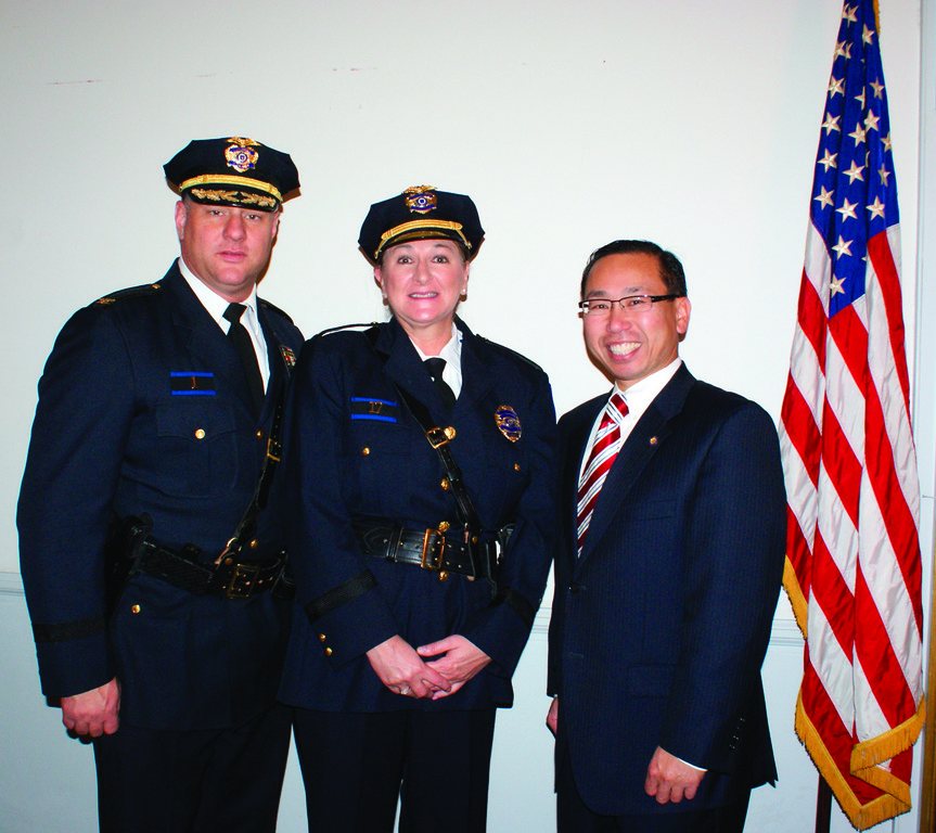 Historic promotion ceremony for two Cranston police officers Cranston